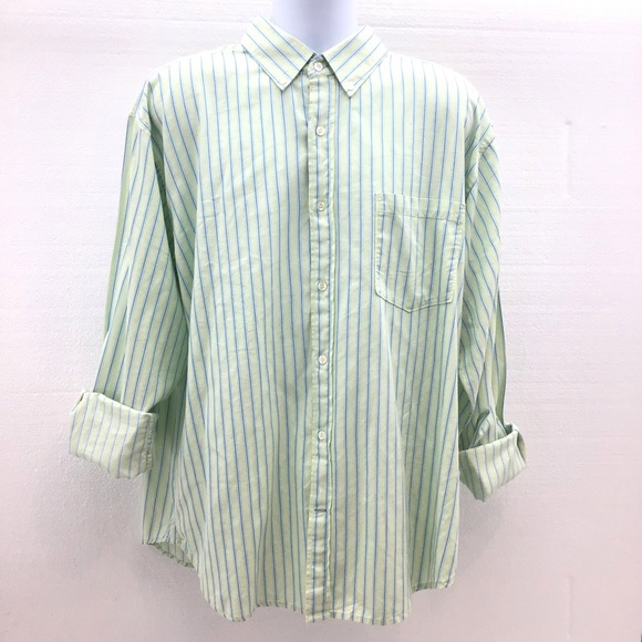 Steve & Barry’s Mens Striped Button Down Shirt XL - Picture 1 of 6